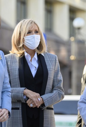 French Presidents Wife Brigitte Macron Latvias Editorial Stock Photo French Presidents Wife Brigitte Macron Latvias Editorial Stock Photo