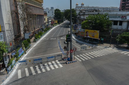 Police Personal Patrolling Streets Kolkata During Editorial Stock Photo