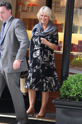 Camilla, Duchess of Cornwall Leaving Jo Hansford Hairdressers in London, Britain - 26 Apr 2011