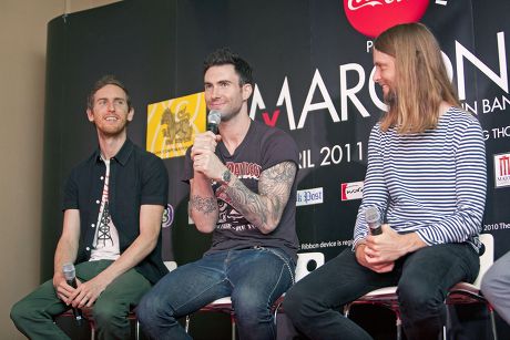 Maroon 5 Press Conference prior to concert in Bangkok, Thailand - 23 Apr 2011