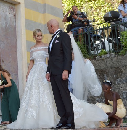 Portofino Wedding Frida Aasen Tommaso Chiabra Editorial Stock Photo