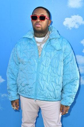 Rapper Pop Smoke attends the Louis Vuitton Menswear Fall/Winter