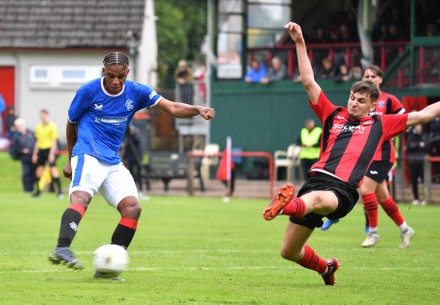 Arron Lyall Rangers Scores His Goal Editorial Stock Photo - Stock Image ...