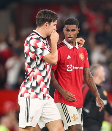 Harry Maguire Manchester United Marcus Rashford - Foto De Stock De ...