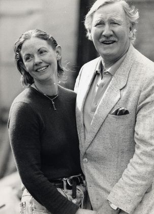 Leslie Phillips Actor His Wife Angela Editorial Stock Photo - Stock