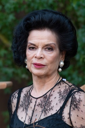 Bianca Jagger Attending Christian Dior Womenswear Editorial Stock Photo