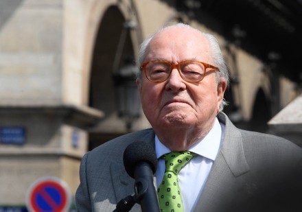 Jean Marie Le Pen Speaks During Editorial Stock Photo - Stock Image