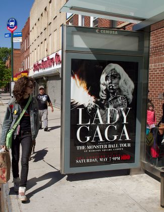Lady Gaga posters defaced, New York, America - 09 May 2011
