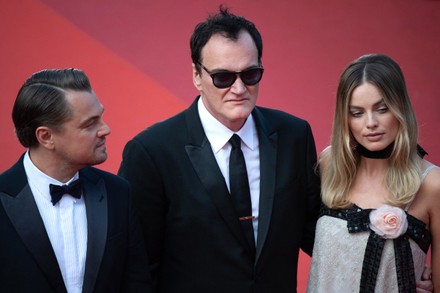 Leonardo Dicaprio Quentin Tarantino Margot Robie Editorial Stock Photo