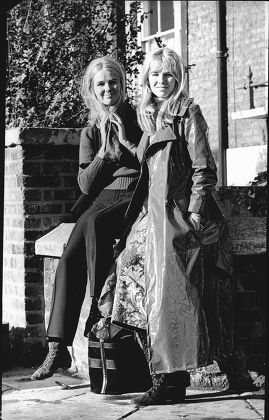 The Jay Twins. 24 Year Old Catherine (wearing Trousers) Who Will Marry Mp Stewart Boyd 26 Pictured With Her Sister Helen (maxi Coat).