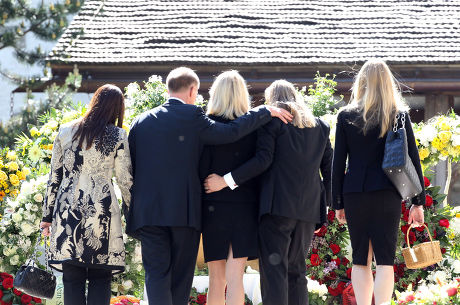 Gunter Sachs funeral, Saanen, Switzerland - 13 May 2011