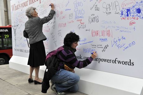 People Write Messages On Theword Wall Editorial Stock Photo - Stock ...