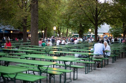 People Enjoy Summer Evening Bars Restaurants Editorial Stock Photo