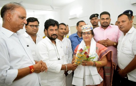 Bihar Transport Minister Sheela Kumari Felicitated Editorial Stock ...