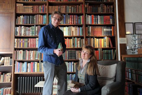 The new owners of Richard Booth book shop in Hay on Wye, Powys, Wales, Britain - 27 May 2011