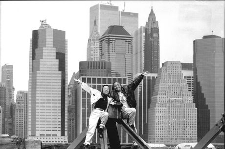 Debbie Pryce And Suzie Banfield Of Rap Duo 'the Cookie Crew' Pictured In New York.