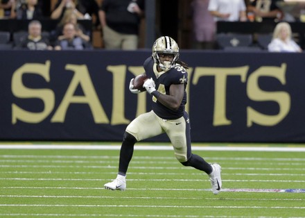 New Orleans Saints Helmet Sits On Editorial Stock Photo - Stock Image