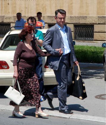Ratko Mladic's Family at the Special Court Building in Belgrade, Serbia - 27 May 2011