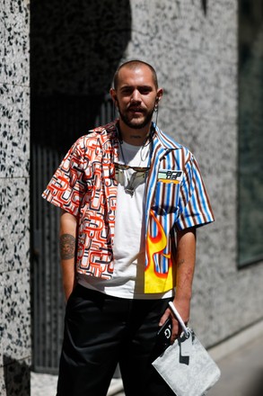 Street Style Marc Goehring Arriving Thom Editorial Stock Photo - Stock