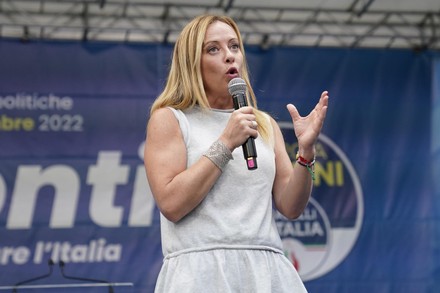 Giorgia Meloni Leader Italian Rightwing Party Editorial Stock Photo ...