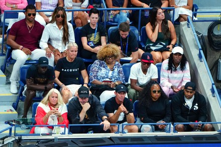 Serena Williams Players Box Russell Wilson Editorial Stock Photo