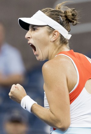 Belinda Bencic Switzerland Reacts Winning Point Editorial Stock Photo ...