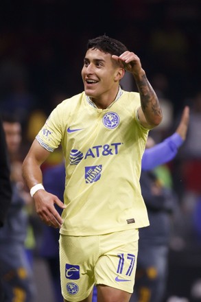 Americas Alejandro Zendejas Celebrates After Scoring Editorial Stock