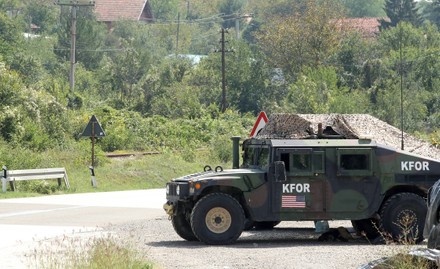 Natos Force Kosovo Kfor Patrol On Editorial Stock Photo - Stock Image ...