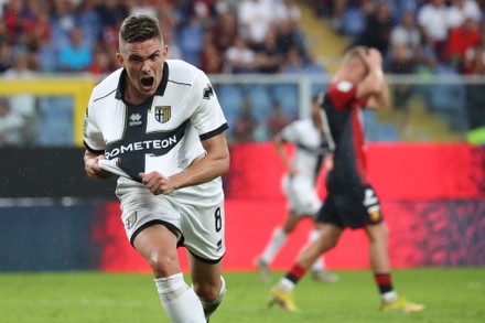 Nahuel Estevez Parma Calcio Celebrates After Editorial Stock Photo ...