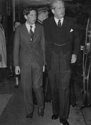 Prime Minister Harold Macmillan Earl Of Stockton At Savoy Theatre With His Grandson Alexander Macmillan To See Free As Air