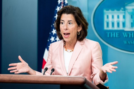 White House Press Briefing With Gina Raimondo & Karine Jean-pierre In 