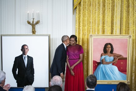 Official Portraits of Obamas Unveiled at the White House, Washington ...