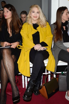 Camille Seydoux Pregnant Attending Alexis Mabille Editorial Stock