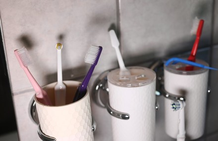 Toothbrushes Bathroom Editorial Stock Photo - Stock Image | Shutterstock