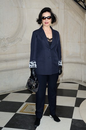 Bianca Jagger Attending Christian Dior Haute Editorial Stock Photo