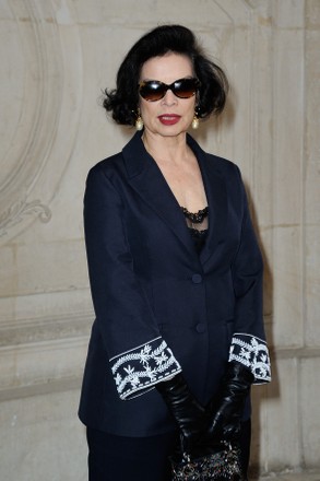 Bianca Jagger Attending Christian Dior Haute Editorial Stock Photo