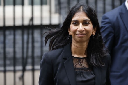 British Home Secretary Suella Braverman Leaves Editorial Stock Photo ...