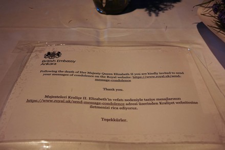 Information Note On Condolence Table Front Editorial Stock Photo ...
