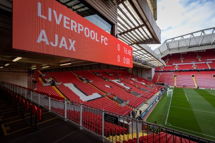 General Stadium View Inside Anfield Scoreboard Editorial Stock Photo ...