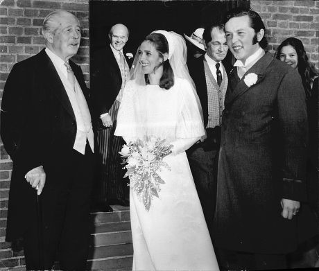 Former Primer Minister Harold Macmillan At Wedding Of His Grandson Alexander Macmillan To Brigitte Hamilton In 1970