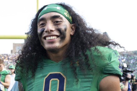 Notre Dame Linebacker Marist Liufau 8 Editorial Stock Photo - Stock 