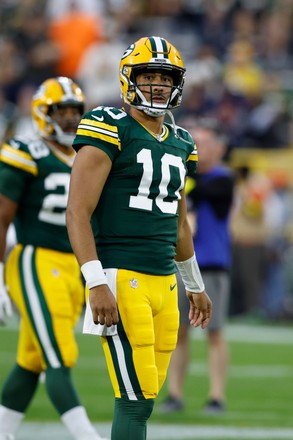 Green Bay, Wisconsin, USA. 18th Sep, 2022. Green Bay Packers wide receiver Christian  Watson (9) tattoo during the NFL football game between the Chicago Bears  and the Green Bay Packers at Lambeau