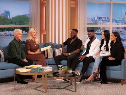 Phillip Schofield Holly Willoughby Kaz Bishop Editorial Stock Photo