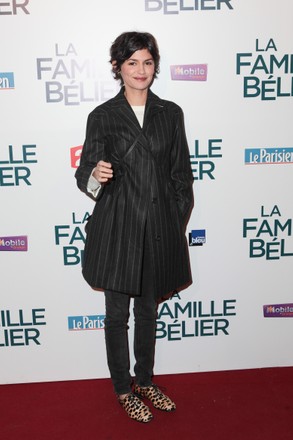 Audrey Tautou Attending French Premiere Movie Editorial Stock Photo