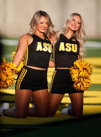 Asu Cheerleaders On Field Before Ncaa Editorial Stock Photo - Stock ...