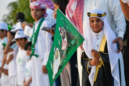 Saudis Celebrate Saudi National Day Riyadh Editorial Stock Photo ...