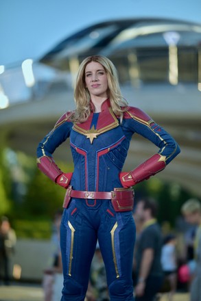 Actress Brie Larson Attend Marvel Avengers Editorial Stock Photo ...