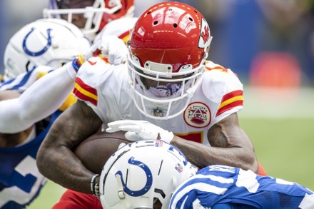 Mecole Hardman of the Kansas City Chiefs dives to score a 25 yard News  Photo - Getty Images