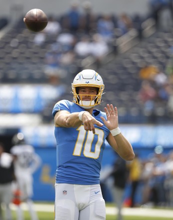 Los Angeles Chargers linebacker Joey Bosa (97) in an NFL football game  Sunday, Jan. 8, 2023, in Denver. (AP Photo/David Zalubowski Stock Photo -  Alamy