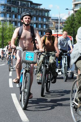 Naked Bike Ride Hyde Park London Britain Jun Stock Pictures Editorial